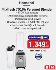 HOMEND MİXFRESH 7010H PERSONEL BLENDER fiyat ve kampanya bilgisi